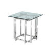 Sagebrook Home 14624-01 24" Stainless Steel Accent Table, Silver