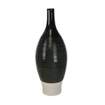 Sagebrook Home Ceramic 20" Bottle Vase, Green