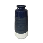 Sagebrook Home Ceramic 17`` Vase, Dark Blue