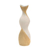 Sagebrook Home 24" Twisted Vase, White/Gold