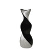 Sagebrook Home 16`` Twisted Vase, Black/Silver
