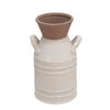 Sagebrook Home Ceramic 14`` Handled Vase, Ivory