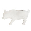 Sagebrook Home 14646-01 20" L Ceramic Pig Planter, White