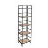 Sagebrook Home Metal / Wood 63`` 5 Tier Folding Shelf Unit, Black