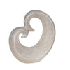 Sagebrook Home Ceramic 10" Sculpture, Silver