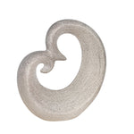 Sagebrook Home Ceramic 10" Sculpture, Silver