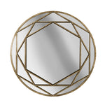 Sagebrook Home 14677 32" Metal Frame Wall Mirror, Gold, Wb