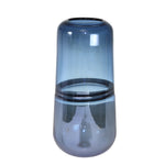 Sagebrook Home 14682-01 12" Glass, Handmade Vase, Blue