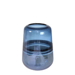 Sagebrook Home 14682-02 9" Glass, Handmade Vase, Blue