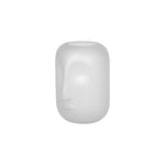 Sagebrook Home 14684-02 10" Glass Face Vase, White
