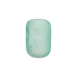 Sagebrook Home 14684-04 10" Glass Face Vase, Green