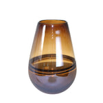 Sagebrook Home 14685-01 11" Glass, Handmade Oval Vase, Brown