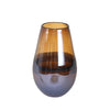 Sagebrook Home 14685-02 9" Glass, Handmade Oval Vase, Brown