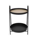 Sagebrook Home Metal 25`` 2 Tier Side Table, Multi