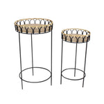 Sagebrook Home Set of 2 26/23``H Plant Stands, Brown