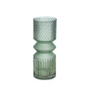 Sagebrook Home Glass 10" Mallet Vase, Green