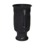 Sagebrook Home Ceramic 11" Face Vase W/Base,Black