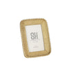 Sagebrook Home Resin, 6`` Weave Patt Photo Frame, Gold