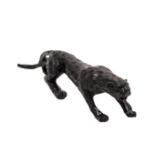 Sagebrook Home 14700-01 Resin Leopard Tabletop Decor, Black