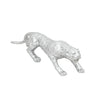 Sagebrook Home 14700-02 Resin Leopard Tabletop Decor, Silver