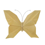 Sagebrook Home Resin 10`` W Origami Butterfly Wall Decor, Gold