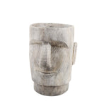 Sagebrook Home 14706-02 19"H Resin Face Planter, Grey