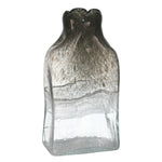 Sagebrook Home Glass 13" Bottle Vase, Smoke
