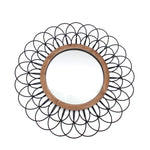 Sagebrook Home 14723 40" Metal Loop Wall Mirror, Black Wb