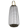 Sagebrook Home 24" Metal Wire Cage Hurricane,Black