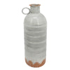 Sagebrook Home Metal 18" Deco Milk Jar, Gray