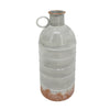 Sagebrook Home Metal 15" Deco Milk Jar, Gray