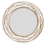 Sagebrook Home 14727 36" Metal Swirl Mirror, Gold Wb