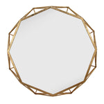 Sagebrook Home 14730 28" Metal, 2D Octagon Mirror, Gold