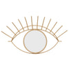Sagebrook Home 14731-02 32" Metal Eye Wall Decor with Mirror, Gold