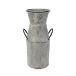 Sagebrook Home Metal 17" Deco Milk Jar W/ Handles, Black