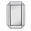Sagebrook Home Metal 24`` Rectangular Mirror, Black Wb