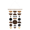 Sagebrook Home Metal 34`` Wall Asstd Shapes Deco, Black