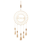 Sagebrook Home 14742 34" Metal Dream Catcher with Tassel, Gold