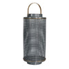 Sagebrook Home Metal 14" Grid Candle Holder,Turq