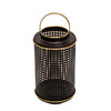 Sagebrook Home 14747-03 12" Metal Grid Candle Holder, Black