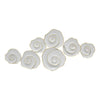 Sagebrook Home 14751-01 44" Metal Rose Wall Decor, White Wb