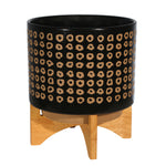 Sagebrook Home Ceramic 14764-03 11" Planter On Stand, Brown