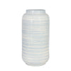 Sagebrook Home Ceramic 16`` Deco Textured Vase, Blue