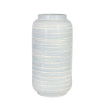 Sagebrook Home Ceramic 16`` Deco Textured Vase, Blue