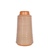 Sagebrook Home Ceramic 14`` Deco Textured Vase, Pink