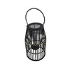 Sagebrook Home Bamboo 20`` Lantern, Black