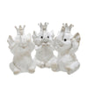 Sagebrook Home Set of 3 Resin Hear No,See No Speakno Elephants, White