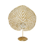 Sagebrook Home Metal 16`` Lily Pad Votive Holder, Gold