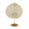 Sagebrook Home Metal 12`` Lily Pad Votive Holder, Gold