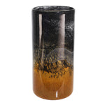 Sagebrook Home 14788-02 16" Glass Marble Look Vase, Black